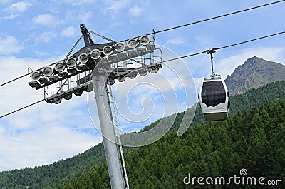 Cabin lift Stock Photo