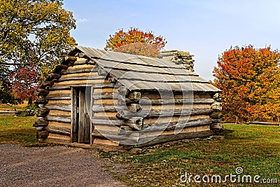 Cabin at Valley Forge Stock Photo