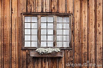 Cabin Window Stock Photo