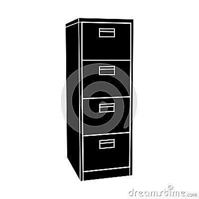 Cabinet cupboard icon Vector Illustration