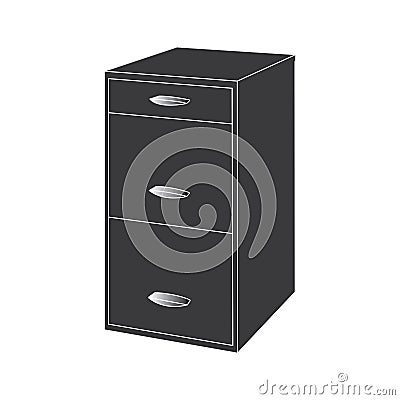 Cabinet cupboard icon Vector Illustration