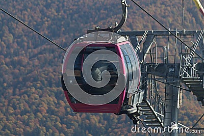 Cable cabin Stock Photo