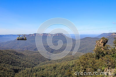 Cable car in Blue Mountains in Sydney Editorial Stock Photo