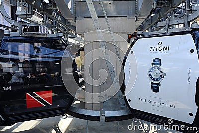 The Cable Car at Mount Titlis Editorial Stock Photo