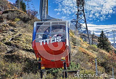 Cable car on Mt. Titlis Editorial Stock Photo