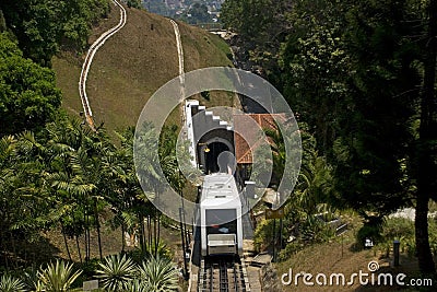 Cable car, Penang Hill, Malaysia Editorial Stock Photo