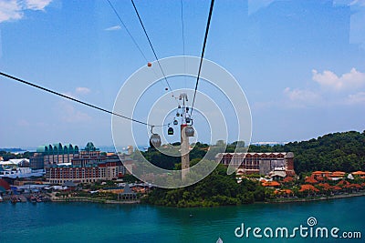 The cable cars Stock Photo