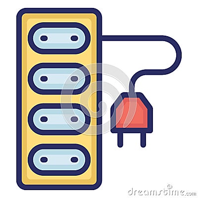 Cable, cord isolated Vector Icon which can easily modify or edit Vector Illustration