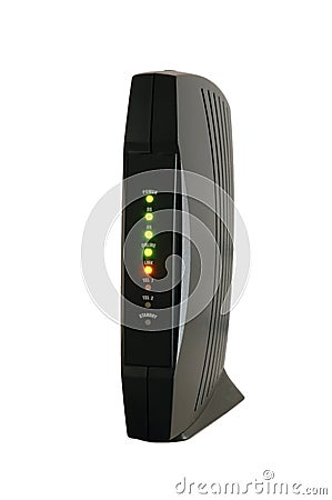 Cable modem Stock Photo