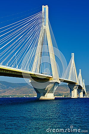 Cable-stayed bridge Stock Photo