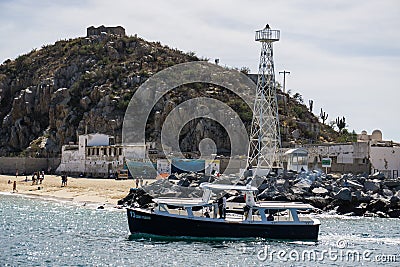 Cabo Charter Boat Editorial Stock Photo