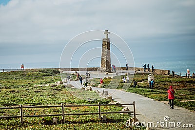 Cabo da Roca, the western point of Europe - Portugal Editorial Stock Photo