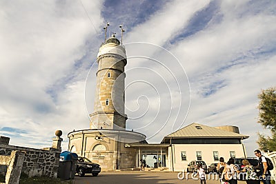 Cabo Mayor lighthouse in Santander Editorial Stock Photo