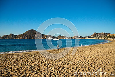 Cabo San Lucas Morning Beach Editorial Stock Photo