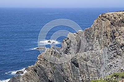 Cabo Sardao cliffs, Ponta do Cavaleiro, Portugal Stock Photo