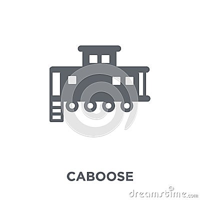 caboose icon from Transportation collection. Vector Illustration