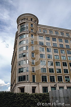 10 Cabot Square, Canary Wharf, London city, England, UK Editorial Stock Photo