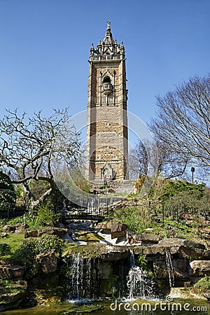 Cabot Tower, Brandon Hill, Bristol Editorial Stock Photo