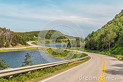 Cabot Trail Highway Stock Photo