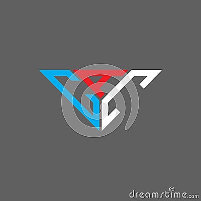 CAC letter logo creative design with vector graphic, Vector Illustration