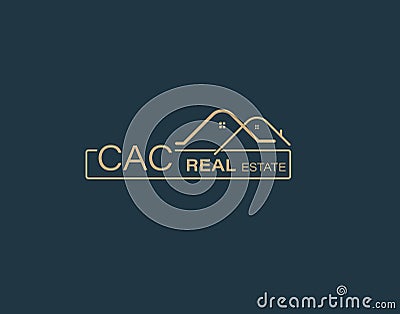 CAC Real Estate and Consultants Logo Design Vectors images. Luxury Real Estate Logo Design Vector Illustration