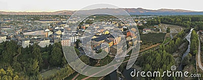 Cacabelos,village in the Camino de Santiago pilgrimage. Leon.Spain Stock Photo