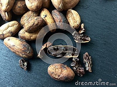Cacao beans Stock Photo