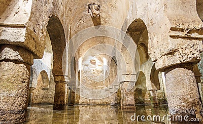 Caceres arab cistern - XII century. Spain Stock Photo