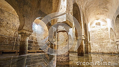 Caceres arab cistern - XII century. Spain Stock Photo