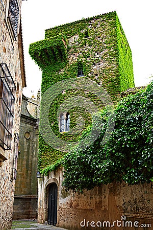 Caceres Torre del Sande tower in Spain Stock Photo