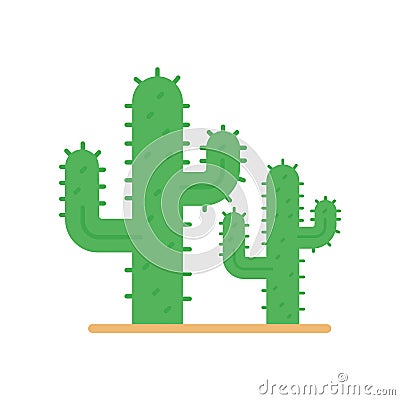 Cacti Line Style vector icon which can easily modify or edit Stock Photo