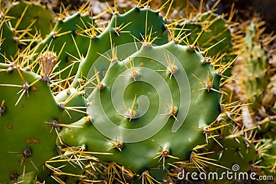 Cacti plants detail - cactus plant closeup Stock Photo
