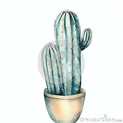 cactus isolated on white Stock Photo