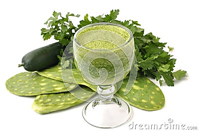 Cactus juice Stock Photo