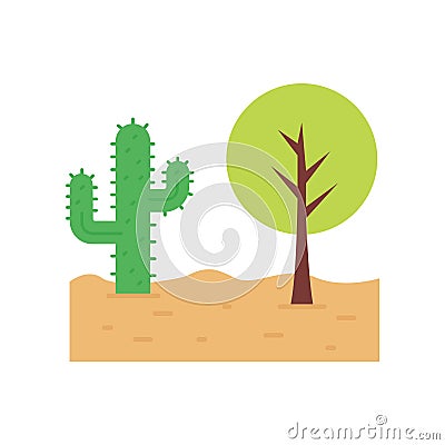 Cactus Line Style vector icon which can easily modify or edit Vector Illustration
