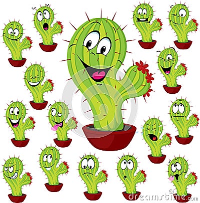 Cactus plant vector illustration Vector Illustration