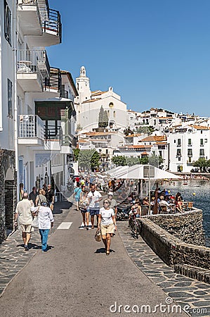 Cadaques street Editorial Stock Photo