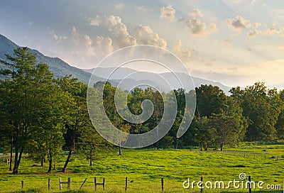 Cades Cove Stock Photo