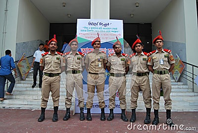 The Bangladesh National Cadet Corps BNCC is a tri-services organisation comprising the Army, Navy and Air Force for school, c Editorial Stock Photo