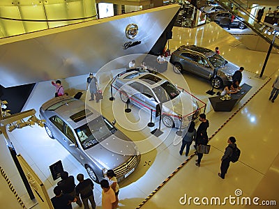 Cadillac Exhibition hall Editorial Stock Photo