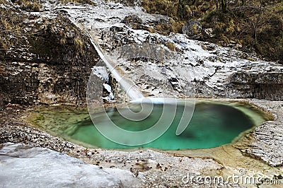 Cadini del Brenton in Mis Valley, Italy Stock Photo