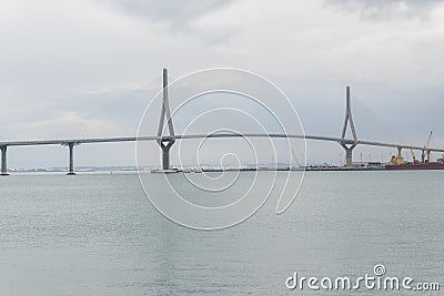 Cadiz new bridge view, called Pepa or the 1812 Constitution, And Editorial Stock Photo