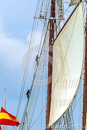 Ship Juan Sebastian de Elcano Editorial Stock Photo