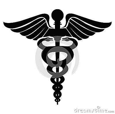 Caduceus logo Vector Illustration