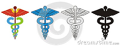 Caduceus - Medical Symbol Stock Photo