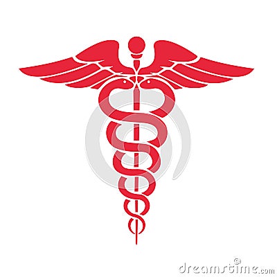 Caduceus Medical Symbol Vector Illustration