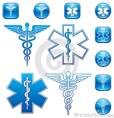 Caduceus Set Vector Illustration