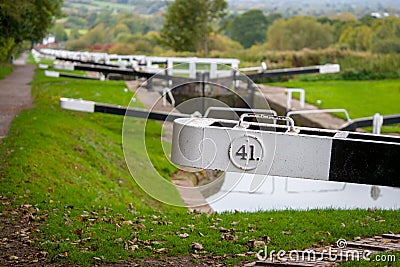 Caen Hill Locks Stock Photo