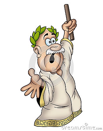 Caesar Cartoon Illustration