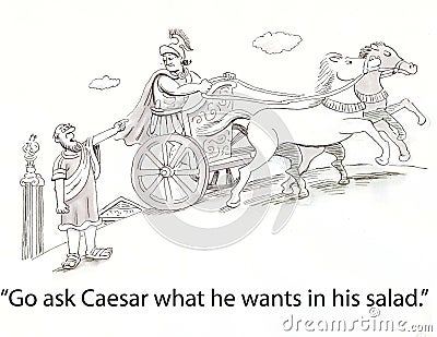 Caesar salad Stock Photo